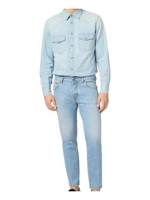 Jeans uomo 5 tasche celeste chiaro cotone JACOB COHEN | QE015064S4251V2300D